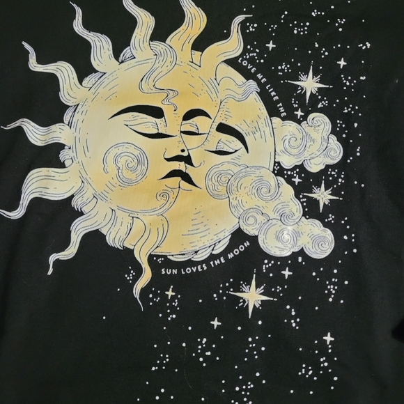 Sun and Moon Eye Astrology Sweatshirt, Medium Unisex Sweatshirt - Picture 2 of 6